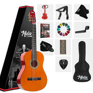Guitare classique junior Midex CG-36OR 36 pouces 3/4, guitare de haute qualité pour enfants de 8 à 12 ans, orange - Product Image 1