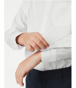 Chemises d'uniforme scolaire en coton personnalisables coupe classique, en tissu technique doux, pour enfants de 2 à 18 ans, vente en gros, OEM - Product Image 2