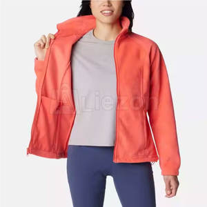 Veste polaire pour femme avec logo propre design de service OEM Veste polaire de haute qualité à la mode pour femme - Product Image 2