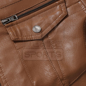 Vente directe usine Nouvelle Arrivée Blouson en cuir pour homme à manches longues Col montant Logo personnalisé Vente en gros Blouson d'hiver - Product Image 4