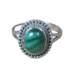 Anillo de Compromiso y Boda con Forma de Corazones en Plata de Ley 925 con Ágata, Joyería Fina para Regalo - Product Image 1