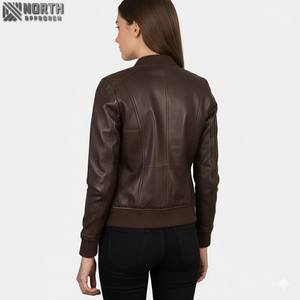 Chaquetas de Cuero para Mujer, Talla XL, Invierno, Moda Urbana, Novedades, Tecnología de Tejido de Lona con Calefacción - Product Image 6