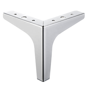 PKCT006 Patas Modernas de Acero Inoxidable de 10 cm de Altura para Sofá y Mesa de Comedor con Recubrimiento de Titanio para Muebles y Uso Hospitalario - Product Image 1