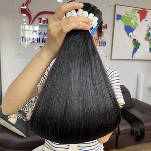 Luxury Bulk Unprocessed Vietnam Virgin Cuticle Intact Remy Hair Bundle Vendors Double Drawn Weft Raw Human Hair <b>Extensions</b> All - Product Image 2