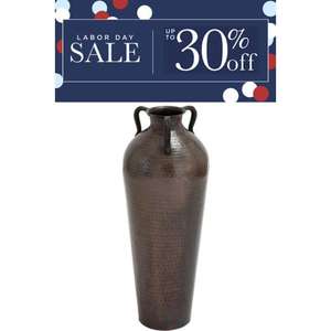 Elegante jarrón de metal de alta calidad para mesa contemporánea, forma y tamaño personalizados, acabado dorado pulido a precio de venta - Product Image 6