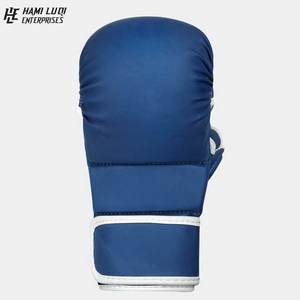 Gants d'entraînement professionnels Premium 12OZ taille personnalisée en cuir de vachette véritable pour MMA Sparring et Shooter Sports - Product Image 3