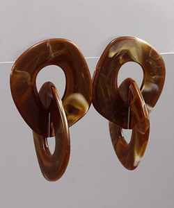 ต่างหูรูปเขาควายขัดเงาเป็นมิตรต่อสิ่งแวดล้อมดีไซน์สไตล์ใหม่ของผู้หญิงใช้ทุกวันฝีมือจากธรรมชาติจำนวนมากในการแข่งขัน - Product Image 3