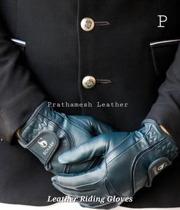 Gants d'équitation en cuir quantité minimale de commande bas Gants de style confortable de qualité supérieure pour hommes Gants souples d'extérieur parfaits pour un usage quotidien - Product Image 6