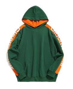 Sweat à capuche personnalisé pour homme, basique, avec bande latérale, de haute qualité, en polaire épaisse, imprimé, 100% coton, uni, pour l'hiver - Product Image 1