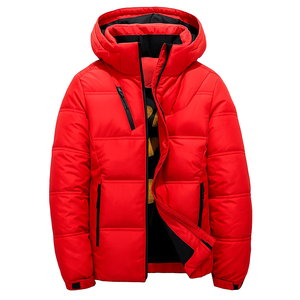 Chaqueta Acolchada Impermeable Ecológica de Estilo Urbano para Hombre, con Capucha y Cierre de Cremallera, Servicio OEM, Talla XS, de Fabricante Profesional - Product Image 1