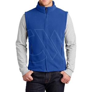 เสื้อกั๊กขนแกะสองด้านสำหรับผู้ชายเสื้อแจ็คเก็ตกันลมระบายอากาศได้ดีมีซิปแขนกุดกลางแจ้ง - Product Image 1