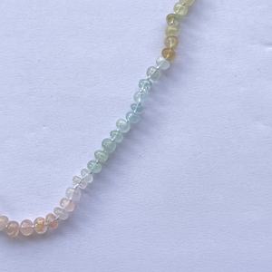 8มม. ธรรมชาติหลายสีฟ้าสีเหลืองสีชมพูอความารีนลูกปัดสร้อยคอลูกปัดดีเครื่องประดับหินแท้แฟชั่นล่าสุดร้อน - Product Image 4