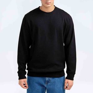 Fournisseur en gros Sweat à capuche à manches régulières en tissu gaufré solide Automne Nouveau Coupe régulière 100% coton Écologique Respirant Homme - Product Image 2