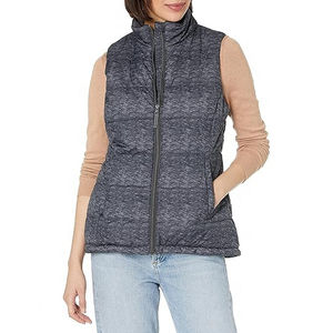 Custom Lightweight Waterproof Puffer <b>Vest</b> Warm Bubble Packable Sleeveless Jacket Plus Size <b>Women</b> Duck - Product Image 2