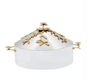 Olla de acero inoxidable, gran oferta, cazuela decorativa para servir, el mejor calentador de alimentos clásico y elegante - Product Image 1