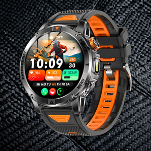 Montre connectée pour homme AK93, écran HD de 1,53 pouce, étanche IP67, moniteur de fréquence cardiaque, appel Bluetooth, lampe de poche, montre de sport - Product Image 3