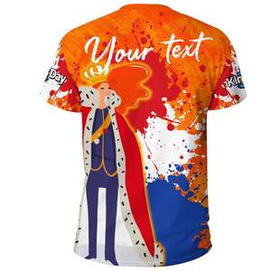 Venta al por mayor de camisetas de talla grande para hombre de Polinesia Islas Cook Impreso de manga corta con cuello redondo Cuello redondo 4XL Logo Camiseta personalizada para hombre - Product Image 3