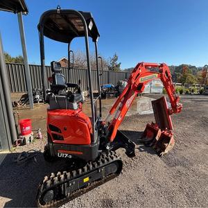 Mini pelle U17-3 Kubota à haut rendement avec moteur à noyau pour les projets d'aménagement paysager de chantiers de construction et l'agriculture - Product Image 1