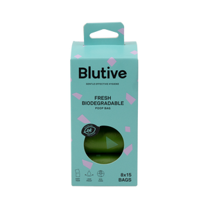 Blutive borsa per l'igiene biodegradabile per cani freschi 8x15 per lo smaltimento dei rifiuti di animali domestici - Product Image 1