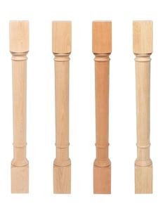 Gabinete de cocina de madera maciza Columna de poste de isla Soporte de patas decorativas para mesas Gabinetes de islas Poste decorativo de forma personalizada - Product Image 6