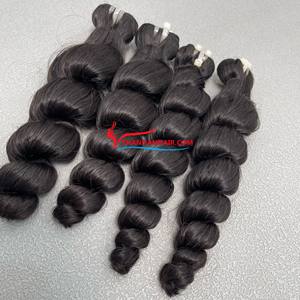 Les meilleurs extensions de cheveux crus vietnamiens lisses, perruques de cheveux humains Vapeur vague lâche faisceau trame cheveux texture vendeur fiable - Product Image 6