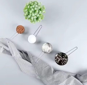 Juego de Cucharas y Tazas Medidoras de Acero Inoxidable Premium, Mango de Acero Inoxidable para Hornear y Cocinar - Product Image 6