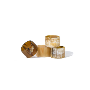 Ronds de serviette de luxe en corne de boeuf, vaisselle rustique bio d'origine éthique, élégant rond de serviette en corne de buffle en stock au meilleur prix - Product Image 2