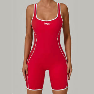 <span class=keywords><strong>Tuta</strong></span> di un pezzo di Yoga 2025 abiti da <span class=keywords><strong>donna</strong></span> con Logo personalizzato <span class=keywords><strong>tuta</strong></span> Fitness traspirante sport da corsa maglia da ciclismo con imbottitura - Product Image 2