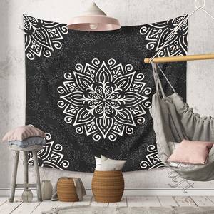 Tapisserie de Mandala Hippie, décoration de chambre à coucher, tapisserie psychédélique, impression personnalisée, tapisserie de Mandala bohème, grande taille - Product Image 3