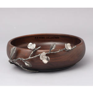 ชามโลหะสำหรับตกแต่งคุณภาพสูงทำจากทองเหลืองขัดเงาแก้วใส - Product Image 2