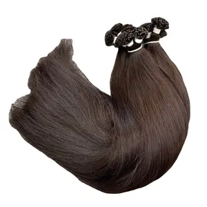 Venta al por mayor de extensiones de cabello plano 100% cabello humano vietnamita cutícula alineada Heathy proveedor superior