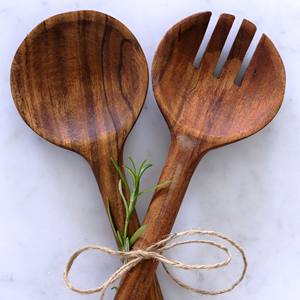 ResinServers Black Top Selling <b>Wooden</b> And Resin Salad Server set and <b>Utensil</b> Handmade items - Product Image 3