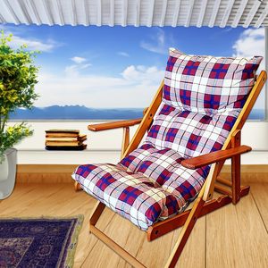 Armonia poltrona reclinabile in legno con braccioli 69x92x98 cm in tessuto Bordeaux/Rouge Tartan comoda poltrona reclinabile - Product Image 3