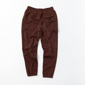 Pantalons de survêtement pour hommes de haute qualité Logo personnalisé coton Streetwear pantalons de survêtement poches décontracté motif droit léger plat uni - Product Image 2