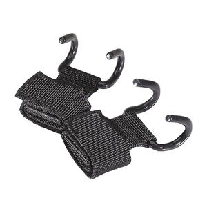 Poignées d'haltérophilie à logo personnalisé avec dragonnes et enveloppes Crochets pour tiges en acier avec sangle rembourrée pour tractions Caractéristiques antidérapantes - Product Image 1