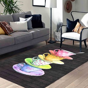Printed <b>Rug</b>: Trendy Wall Hanging <b>Rug</b>, Housewarming Gift, Coffee Lover,<b>Chenille</b> <b>Rug</b> - Product Image 2