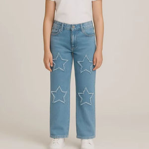 2T brodé pa Baggy Streetwear Denim | Sangles à boucle Hip Hop | Tenue Grunge Edgy | Esthétique Y2K foncé | Patchwork à jambes larges - Product Image 1