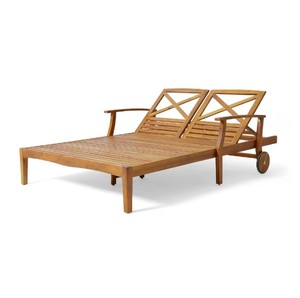 Tumbona doble de madera de teca hecha en Indonesia - Product Image 5