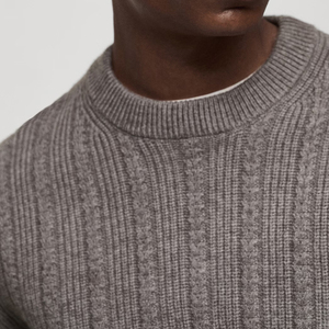 Suéter de moda de punto de los hombres para la venta al por mayor de venta superior de manga larga de tela suave ligera suéteres de los hombres - Product Image 4