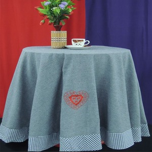 Mantel bordado para decoración del hogar, cuadros elegantes a rayas, 100% algodón, diseño personalizado, tejido de lino, fabricación al por mayor - Product Image 6