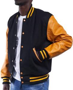 Blouson aviateur personnalisable Varsity Letterman pour hommes Blouson d'hiver respirant et coupe-vent à motifs de dessins animés aux couleurs multiples - Product Image 2