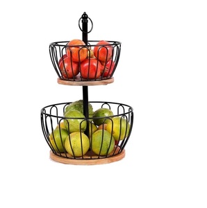 Décoration de table de cuisine et de salle à manger, panier à fruits en métal plaqué or, décoration de table, finition plaquée or, panier à fruits en métal - Product Image 5