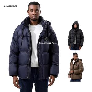 Veste matelassée légère en toile OEM pour hommes et femmes, conception personnalisée, manteau d'hiver imperméable et coupe-vent pour l'extérieur, tenue formelle - Product Image 3