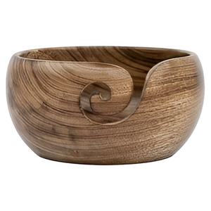 Bol de stockage de fil de bambou de vente chaude pour tricoter Crochet maison couture support de bol de fil en bois - Product Image 6