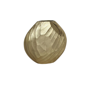 Florero de Hierro Dorado Martillado de Lujo Moderno con Colores y Logotipo Personalizables para Decoración del Hogar y Hoteles - Product Image 5