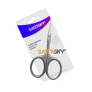 Ciseaux à cuticules et à sourcils de précision, lame en acier inoxydable, manche en céramique, qualité supérieure, fournisseur direct d'usine - Product Image 3