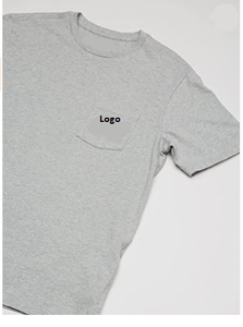 Camiseta de manga corta para hombre, camisa con bolsillo 100% de poliéster, ropa de cierre importada, lavado a máquina, superventas - Product Image 2