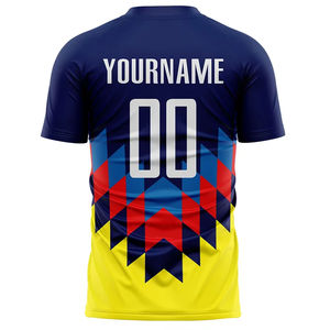 Camiseta de fútbol personalizada 2025 al por mayor, sublimación de alta calidad con número de nombre, camiseta de fútbol para hombre, servicio OEM, diseño personalizado - Product Image 3