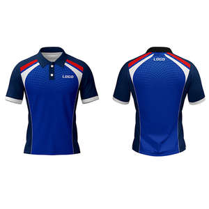 Chemises de golf pour hommes 2025 de qualité supérieure, 100 % coton, couleur unie, séchage rapide, respirantes, coupe standard, 2 boutons, pour le sport - Product Image 4