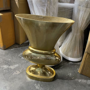 Vase en aluminium pour centre de table de mariage, vase et jardinière en aluminium très vendus pour les décorations florales, vases en métal pour table - Product Image 4